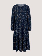 gemustertes Midi Kleid mit LENZING™ ECOVERO™ - Frauen - blue dot print gemustertes Midi Kleid mit LENZING™ ECOVERO™ - Frauen - blue dot print - 7 - TOM TAILOR Denim
