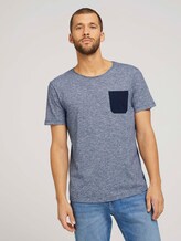 Tshirt mit Brusttasche - Männer - Dark Blue Stripe Tshirt mit Brusttasche - Männer - Dark Blue Stripe - 1 - TOM TAILOR Denim