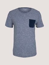 Tshirt mit Brusttasche - Männer - Dark Blue Stripe Tshirt mit Brusttasche - Männer - Dark Blue Stripe - 7 - TOM TAILOR Denim