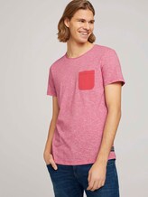 Tshirt mit Brusttasche - Männer - normal red yd mini stripe Tshirt mit Brusttasche - Männer - normal red yd mini stripe - 5 - TOM TAILOR Denim