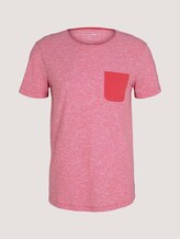 Tshirt mit Brusttasche - Männer - normal red yd mini stripe Tshirt mit Brusttasche - Männer - normal red yd mini stripe - 7 - TOM TAILOR Denim
