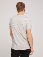 Fotoprint T-Shirt mit Bio-Baumwolle - Männer - Soft Beige Solid Fotoprint T-Shirt mit Bio-Baumwolle - Männer - Soft Beige Solid - 2 - TOM TAILOR Denim