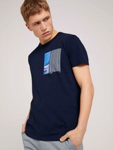 Fotoprint T-Shirt mit Bio-Baumwolle - Männer - Sky Captain Blue Fotoprint T-Shirt mit Bio-Baumwolle - Männer - Sky Captain Blue - 5 - TOM TAILOR Denim