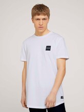 T-Shirt mit Bio-Baumwolle - Männer - White T-Shirt mit Bio-Baumwolle - Männer - White - 1 - TOM TAILOR Denim