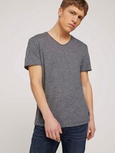 strukturiertes T-Shirt - Männer - Sky Captain Blue Non-Solid strukturiertes T-Shirt - Männer - Sky Captain Blue Non-Solid - 5 - TOM TAILOR Denim