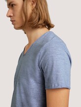 strukturiertes T-Shirt - Männer - Shiny Royal Non Solid strukturiertes T-Shirt - Männer - Shiny Royal Non Solid - 9 - TOM TAILOR Denim