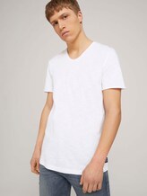 strukturiertes T-Shirt - Männer - White strukturiertes T-Shirt - Männer - White - 5 - TOM TAILOR Denim