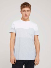 Tshirt mit Brusttasche - Männer - Light Stone Grey Melange Tshirt mit Brusttasche - Männer - Light Stone Grey Melange - 1 - TOM TAILOR Denim