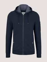 Sweatjacke mit Kapuze - Männer - Dark Blue Sweatjacke mit Kapuze - Männer - Dark Blue - 7 - TOM TAILOR