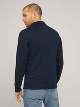 Sweatjacke mit Stehkragen - Männer - Dark Blue Sweatjacke mit Stehkragen - Männer - Dark Blue - 2 - TOM TAILOR