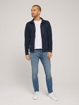 Sweatjacke mit Stehkragen - Männer - Dark Blue Sweatjacke mit Stehkragen - Männer - Dark Blue - 3 - TOM TAILOR