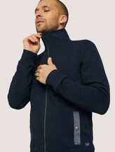 Sweatjacke mit Stehkragen - Männer - Dark Blue Sweatjacke mit Stehkragen - Männer - Dark Blue - 9 - TOM TAILOR