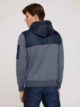 Sweatjacke mit Stoffmischung - Männer - Black Sweatjacke mit Stoffmischung - Männer - Black - 2 - TOM TAILOR
