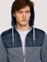 Sweatjacke mit Stoffmischung - Männer - Black Sweatjacke mit Stoffmischung - Männer - Black - 9 - TOM TAILOR
