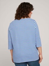 Curvy - Gestreiftes Ottoman Sweatshirt - Frauen - marina white block stripe Curvy - Gestreiftes Ottoman Sweatshirt - Frauen - marina white block stripe - 2 - My True Me