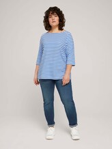 Curvy - Gestreiftes Ottoman Sweatshirt - Frauen - marina white block stripe Curvy - Gestreiftes Ottoman Sweatshirt - Frauen - marina white block stripe - 3 - My True Me