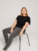 T-shirt met kleine borduursels - Vrouwen - deep black T-shirt met kleine borduursels - Vrouwen - deep black - 5 - My True Me