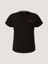 T-shirt met kleine borduursels - Vrouwen - deep black T-shirt met kleine borduursels - Vrouwen - deep black - 7 - My True Me