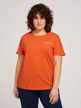 T-shirt made with organic cotton - Women - sundowner red T-shirt made with organic cotton - Women - sundowner red - 1 - My True Me