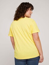 T-shirt with small embroidery - Women - mellow yellow T-shirt with small embroidery - Women - mellow yellow - 2 - My True Me