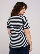 Gestreiftes T-Shirt mit Bio-Baumwolle - Frauen - navy white regular stripe Gestreiftes T-Shirt mit Bio-Baumwolle - Frauen - navy white regular stripe - 2 - My True Me