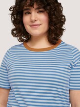 Striped t-shirt made with organic cotton - Women - marina white regular stripe Striped t-shirt made with organic cotton - Women - marina white regular stripe - 9 - My True Me