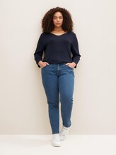 Curvy - 3/4 Arm Shirt mit LENZING™ ECOVERO™ - Frauen - Sky Captain Blue Curvy - 3/4 Arm Shirt mit LENZING™ ECOVERO™ - Frauen - Sky Captain Blue - 3 - My True Me