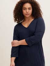 Curvy - 3/4 Arm Shirt mit LENZING™ ECOVERO™ - Frauen - Sky Captain Blue Curvy - 3/4 Arm Shirt mit LENZING™ ECOVERO™ - Frauen - Sky Captain Blue - 5 - My True Me