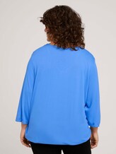 3/4 Arm Shirt mit elastischem Bund - Frauen - Marina Bay Blue 3/4 Arm Shirt mit elastischem Bund - Frauen - Marina Bay Blue - 2 - My True Me