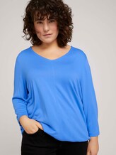 3/4 Arm Shirt mit elastischem Bund - Frauen - Marina Bay Blue 3/4 Arm Shirt mit elastischem Bund - Frauen - Marina Bay Blue - 5 - My True Me