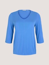 3/4 Arm Shirt mit elastischem Bund - Frauen - Marina Bay Blue 3/4 Arm Shirt mit elastischem Bund - Frauen - Marina Bay Blue - 7 - My True Me
