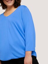 3/4 Arm Shirt mit elastischem Bund - Frauen - Marina Bay Blue 3/4 Arm Shirt mit elastischem Bund - Frauen - Marina Bay Blue - 9 - My True Me