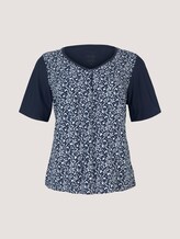 Plus - T-Shirt mit LENZING™ ECOVERO™ und V-Ausschnitt - Frauen - Sky Captain Blue Plus - T-Shirt mit LENZING™ ECOVERO™ und V-Ausschnitt - Frauen - Sky Captain Blue - 7 - My True Me