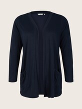 Shirt Cardigan mit Taschen - Frauen - Sky Captain Blue Shirt Cardigan mit Taschen - Frauen - Sky Captain Blue - 7 - My True Me