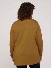 Shirt Cardigan mit Taschen - Frauen - California Umber Shirt Cardigan mit Taschen - Frauen - California Umber - 2 - My True Me