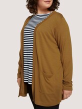 Shirt Cardigan mit Taschen - Frauen - California Umber Shirt Cardigan mit Taschen - Frauen - California Umber - 9 - My True Me