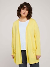 Shirt Cardigan mit LENZING™ ECOVERO™ und Taschen - Frauen - mellow yellow Shirt Cardigan mit LENZING™ ECOVERO™ und Taschen - Frauen - mellow yellow - 1 - My True Me