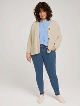 Plus - Gestreifte Kurzarmbluse mit LENZING™ ECOVERO™ - Frauen - marina white vertical stripe Plus - Gestreifte Kurzarmbluse mit LENZING™ ECOVERO™ - Frauen - marina white vertical stripe - 3 - My True Me