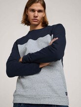 Sweatshirt mit Bündchen - Männer - Sky Captain Blue Sweatshirt mit Bündchen - Männer - Sky Captain Blue - 5 - TOM TAILOR Denim