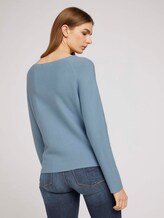 Strukturierter Pullover mit Bio-Baumwolle - Frauen - soft mid blue Strukturierter Pullover mit Bio-Baumwolle - Frauen - soft mid blue - 2 - TOM TAILOR Denim