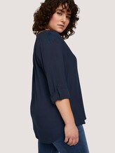 Bluse mit LENZING™ ECOVERO™ und Faltendetail - Frauen - Sky Captain Blue Bluse mit LENZING™ ECOVERO™ und Faltendetail - Frauen - Sky Captain Blue - 10 - My True Me