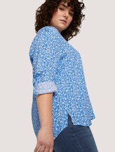 Bluse mit LENZING™ ECOVERO™ und Faltendetail - Frauen - blue flowers and dots Bluse mit LENZING™ ECOVERO™ und Faltendetail - Frauen - blue flowers and dots - 10 - My True Me
