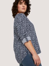 Bluse mit LENZING™ ECOVERO™ und Faltendetail - Frauen - navy flowers and dots Bluse mit LENZING™ ECOVERO™ und Faltendetail - Frauen - navy flowers and dots - 10 - My True Me