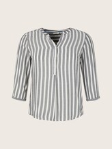 Gestreifte Henleybluse - Frauen - offwhite navy vertical stripe Gestreifte Henleybluse - Frauen - offwhite navy vertical stripe - 7 - My True Me