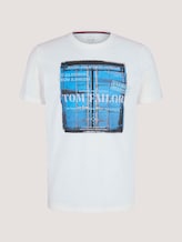 T-Shirt mit Bio-Baumwolle - Männer - Off White T-Shirt mit Bio-Baumwolle - Männer - Off White - 7 - TOM TAILOR