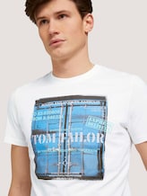 T-Shirt mit Bio-Baumwolle - Männer - Off White T-Shirt mit Bio-Baumwolle - Männer - Off White - 9 - TOM TAILOR