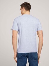 T-Shirt mit Bio-Baumwolle - Männer - Light Stone Grey Melange T-Shirt mit Bio-Baumwolle - Männer - Light Stone Grey Melange - 2 - TOM TAILOR