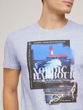 T-Shirt mit Bio-Baumwolle - Männer - Light Stone Grey Melange T-Shirt mit Bio-Baumwolle - Männer - Light Stone Grey Melange - 9 - TOM TAILOR