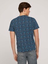 gemustertes T-Shirt mit Bio-Baumwolle - Männer - navy base blue shades design gemustertes T-Shirt mit Bio-Baumwolle - Männer - navy base blue shades design - 2 - TOM TAILOR
