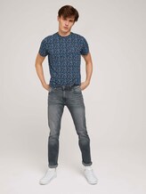 gemustertes T-Shirt mit Bio-Baumwolle - Männer - navy base blue shades design gemustertes T-Shirt mit Bio-Baumwolle - Männer - navy base blue shades design - 3 - TOM TAILOR
